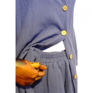 The Sile Fabric Şortlu Gömlek Takım