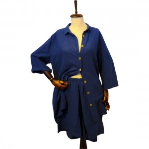 The Sile Fabric Şortlu Gömlek Takım