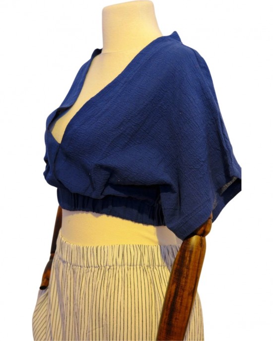 The Sile Fabric ŞİLE BEZİ Kruvaze Bluz