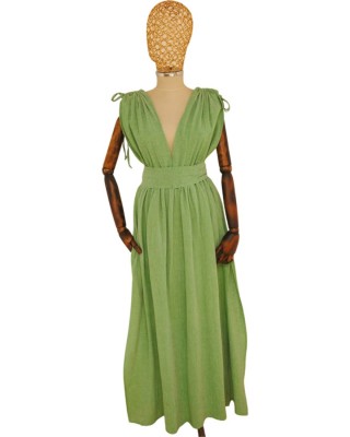 The Sile Fabric Omzu Büzgülü Elbise