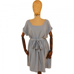 The Sile Fabric ŞİLE BEZİ Çizgili Elbise