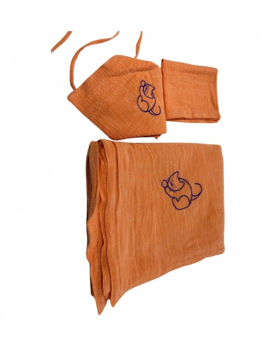 The Sile Fabric Şile Bezi %100 Organik Bebek Seti